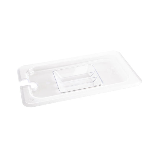 U253 Vogue polycarbonaat deksel met lepeluitsparing GN 1/4