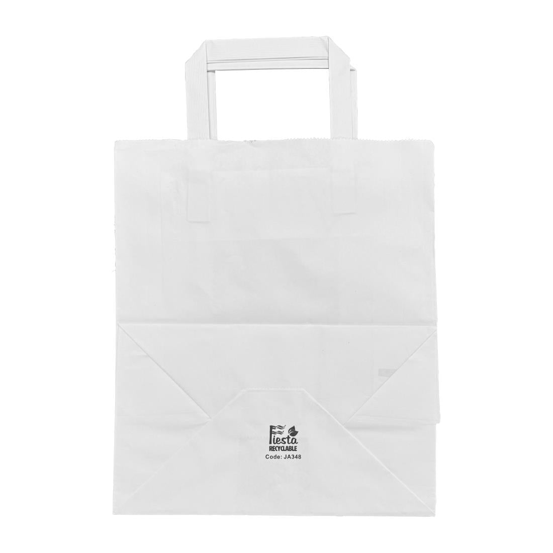 JA348 Fiesta recyclebare platte witte papieren tassen groot (250 stuks)