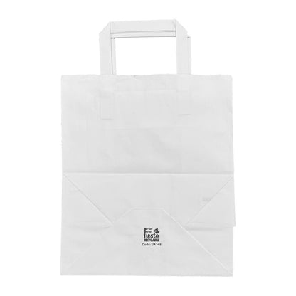 JA348 Fiesta recyclebare platte witte papieren tassen groot (250 stuks)