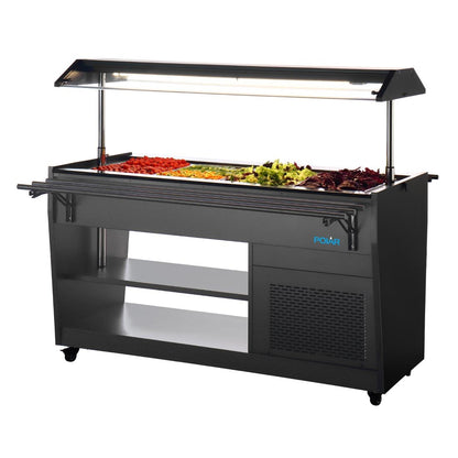 PG007 Polar G-Serie Gekoelde Buffetbar Zwart
