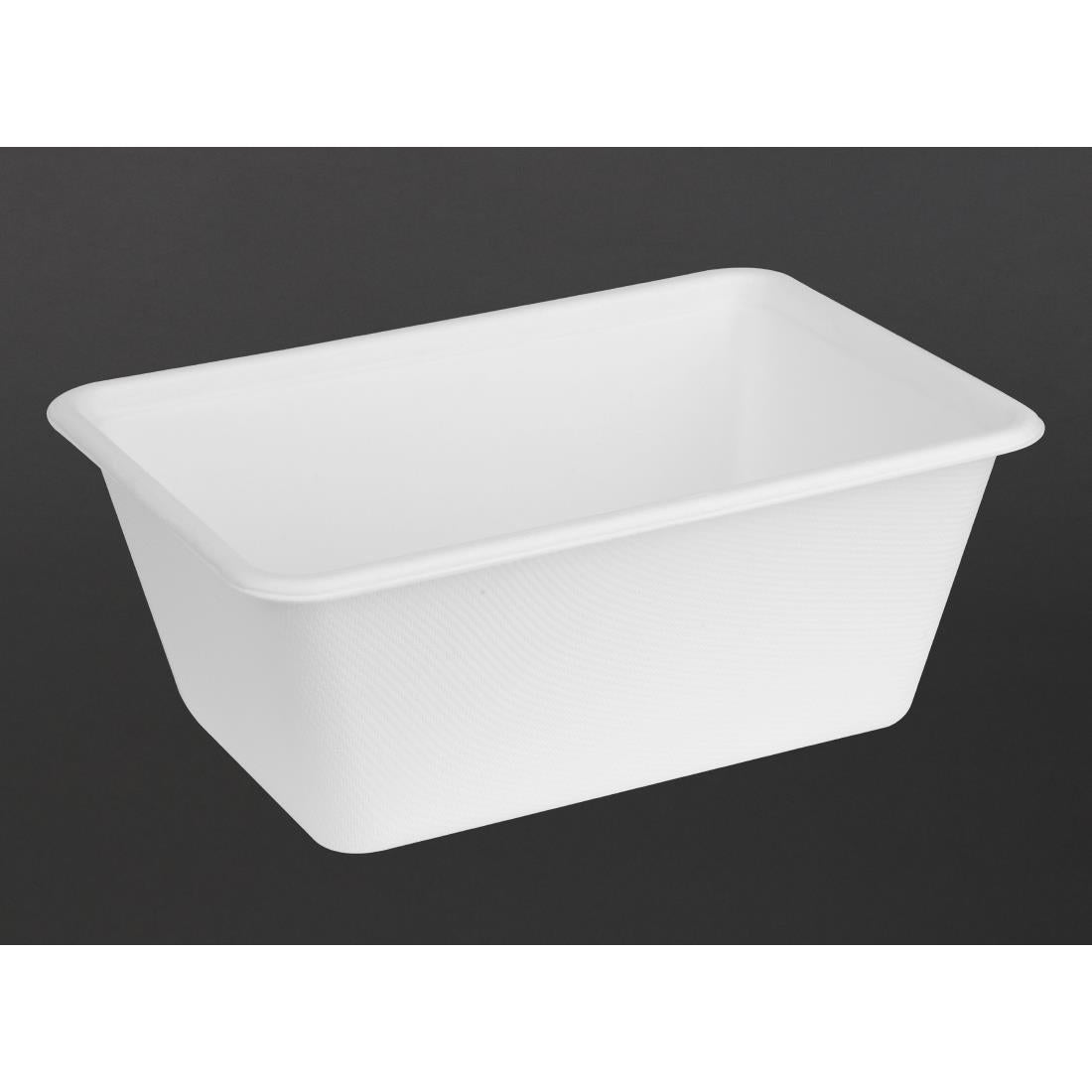 HW036 Fiesta Composteerbare Bagasse Voedselcontainer Bases 1000ml (100 stuks)