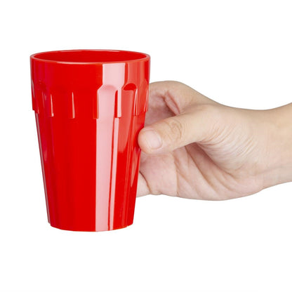 CB778 Olympia Kristallon polycarbonaat bekers 26cl rood (12 stuks)