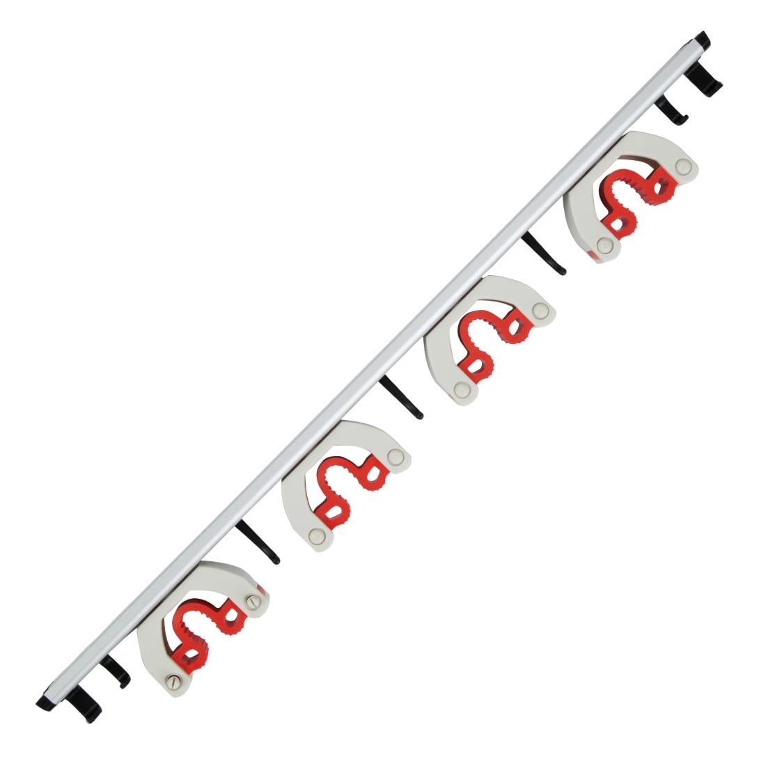 JB539 Jantex wandhouder voor stelen (4 klemmen)