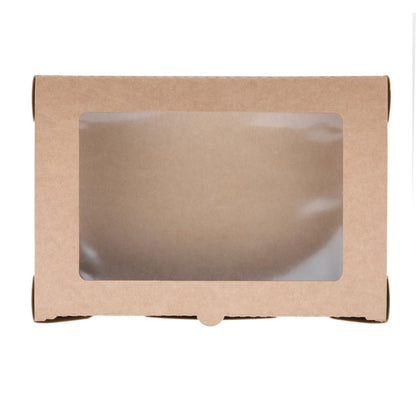 FB677 Fiesta Compostable composteerbare saladebakken met PLA vensters 1200ml (200 stuks)