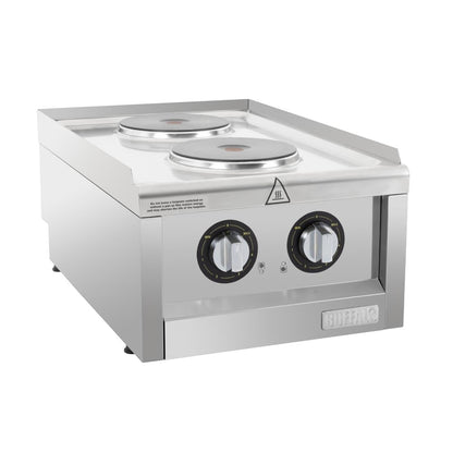 CU472 Buffalo 600-Serie Elektrische Kookplaat Met 2 Kookzones