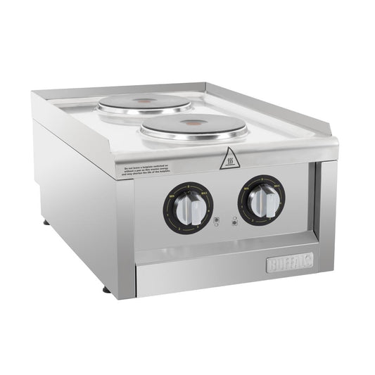 CU472 Buffalo 600-Serie Elektrische Kookplaat Met 2 Kookzones
