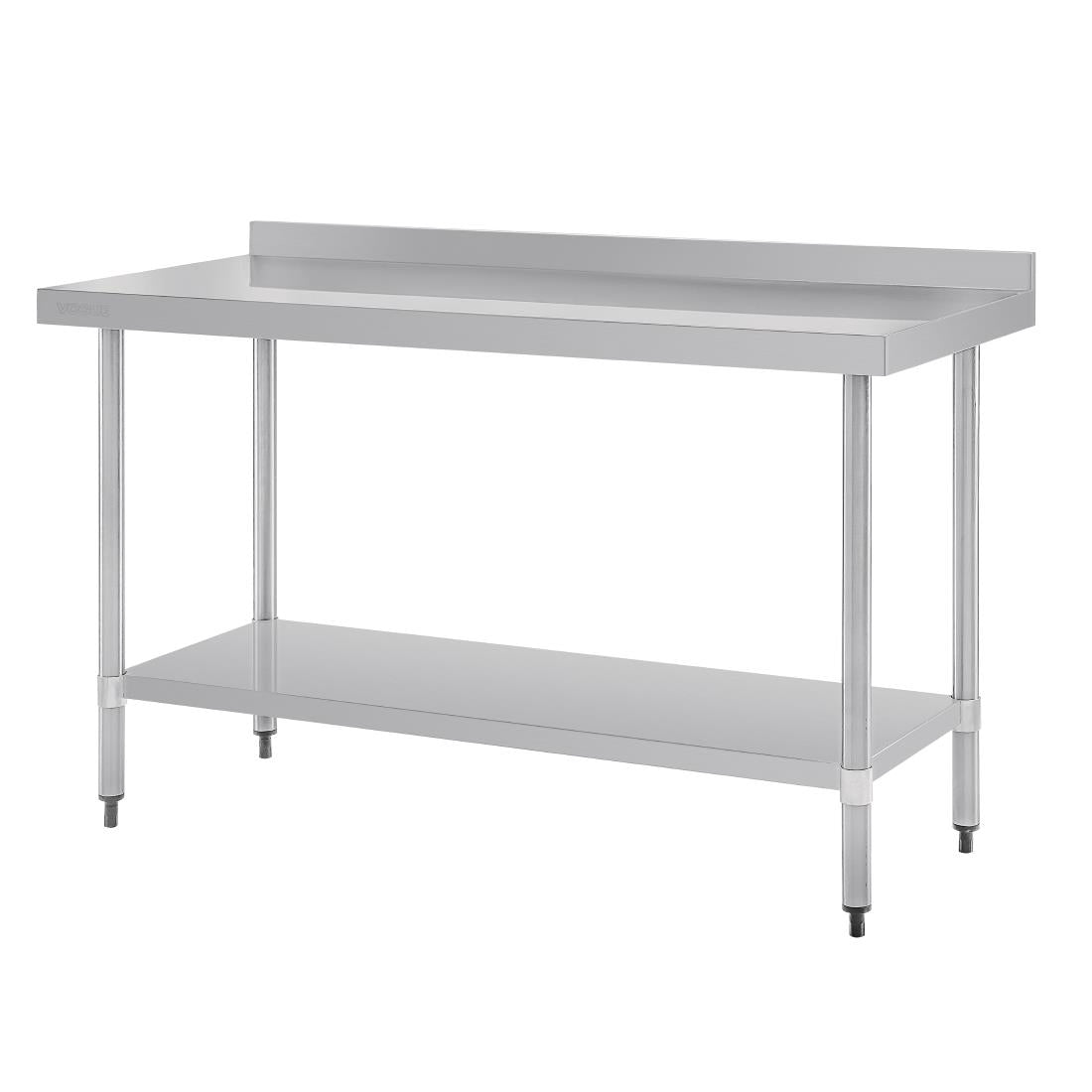 GJ508 Vogue RVS werktafel met achteropstand 90x150x70cm