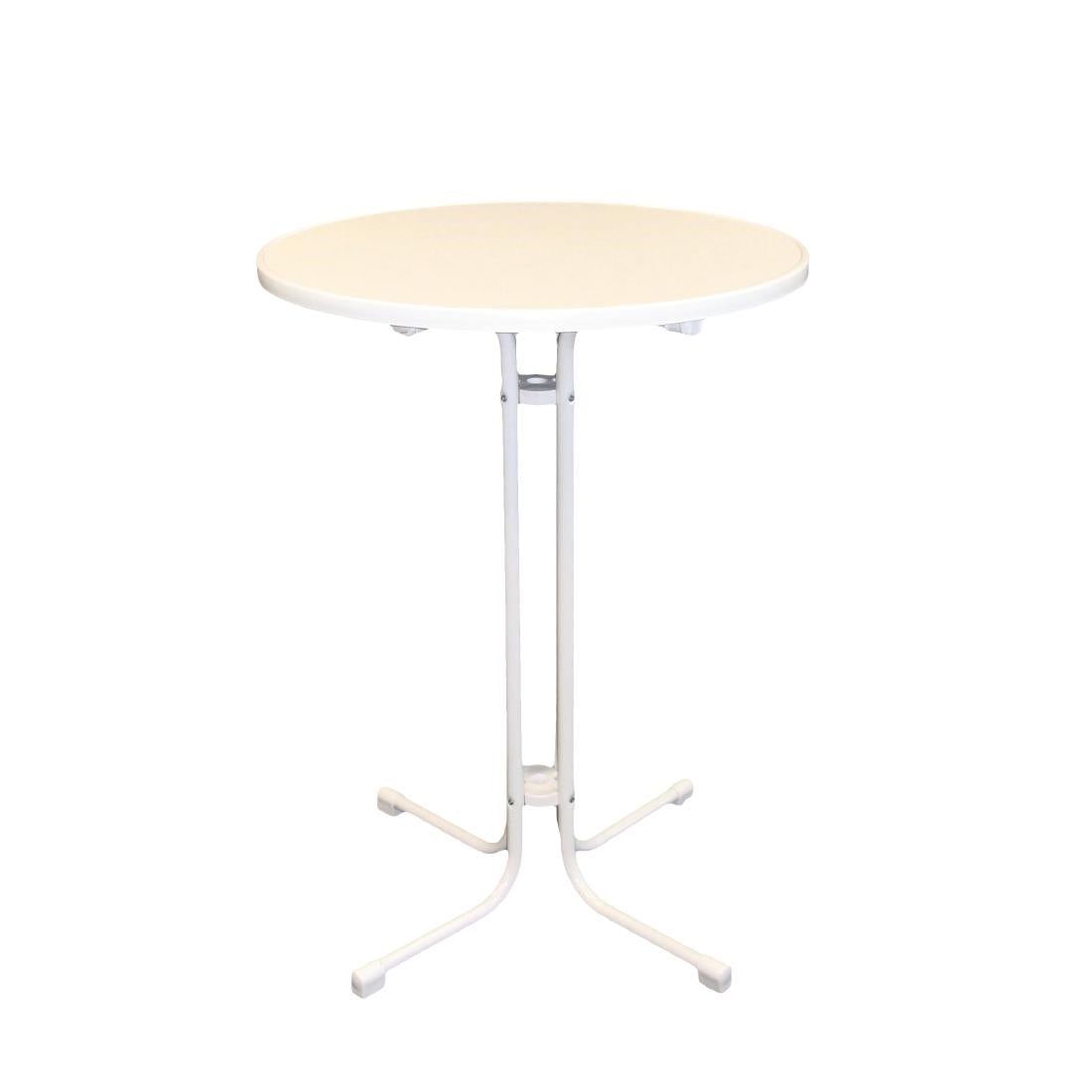 H851 Inklapbare Statafel Monaco wit 80cm