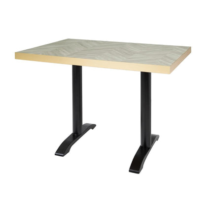 FU513 Bolero Rechthoekig Tafelblad Chevron-Ontwerp 1100 mm x 700 Mm