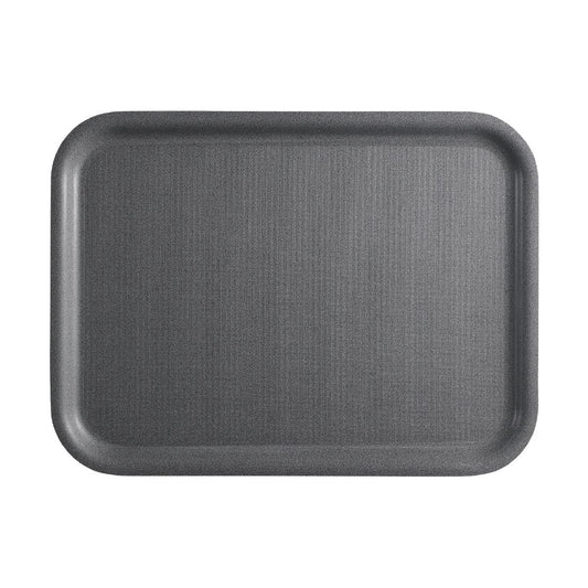 CX379 Cambro Mykonos Dienblad Houtskool Antislip Oppervlak 330x430mm