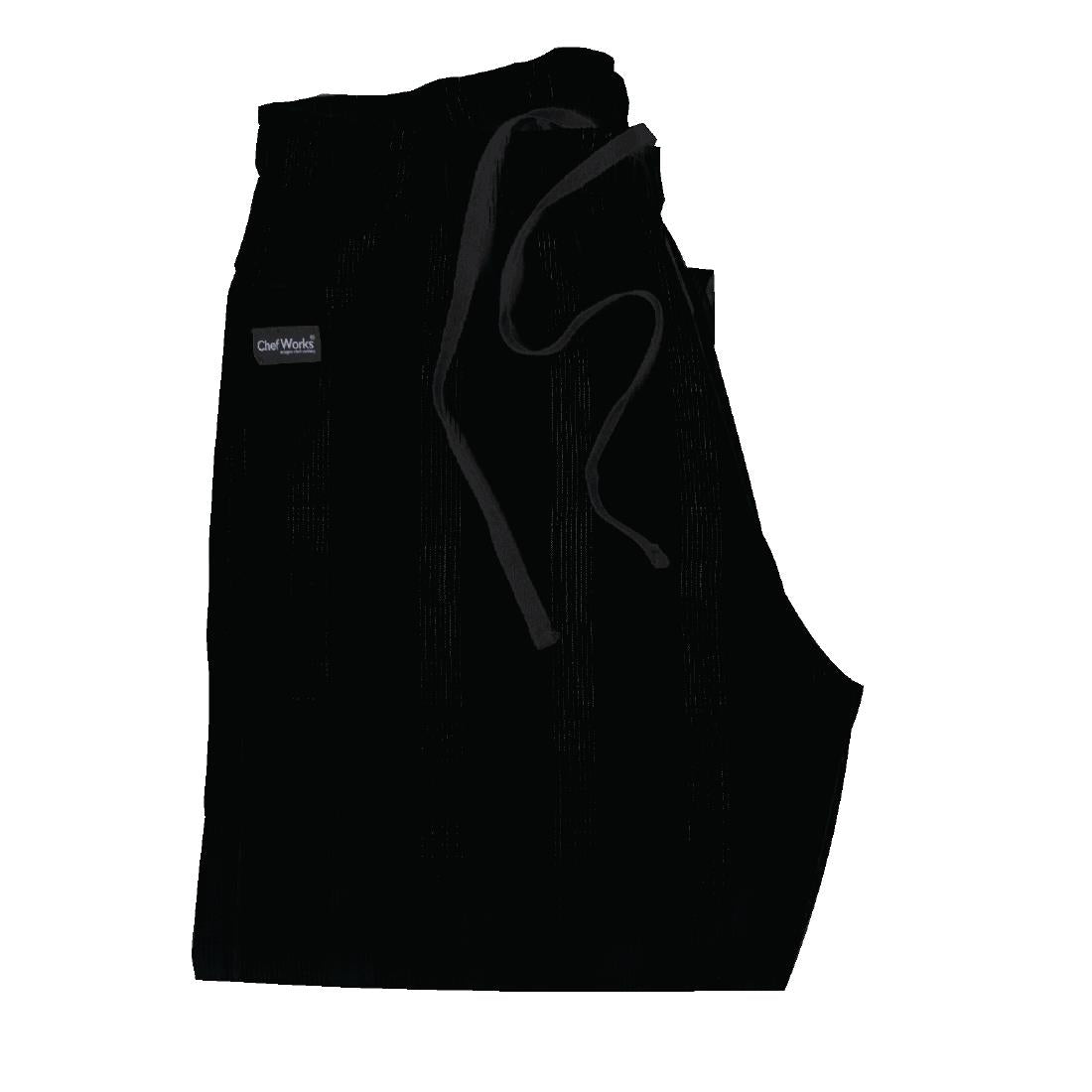 A695-M Chef Works unisex baggy koksbroek zwart M