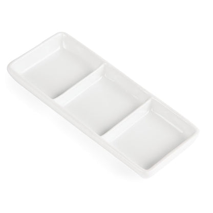 C336 Olympia Whiteware verdeelschaaltje 3 vakken (12 stuks)