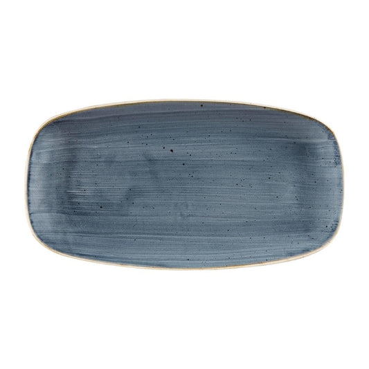DW357 Churchill Stonecast Blueberry Chefs Ovaal Bord 35.2 x 18.7cm (6 stuks)