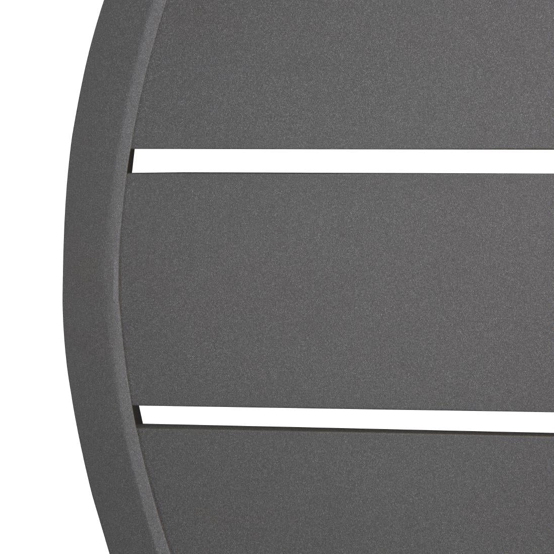 FX037 Bolero Aluminium Rond Tafelblad Donkergrijs 580mm
