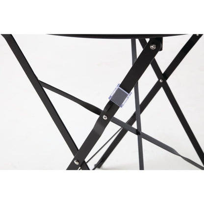 GH558 Bolero ronde stalen opklapbare tafel zwart 59,5cm