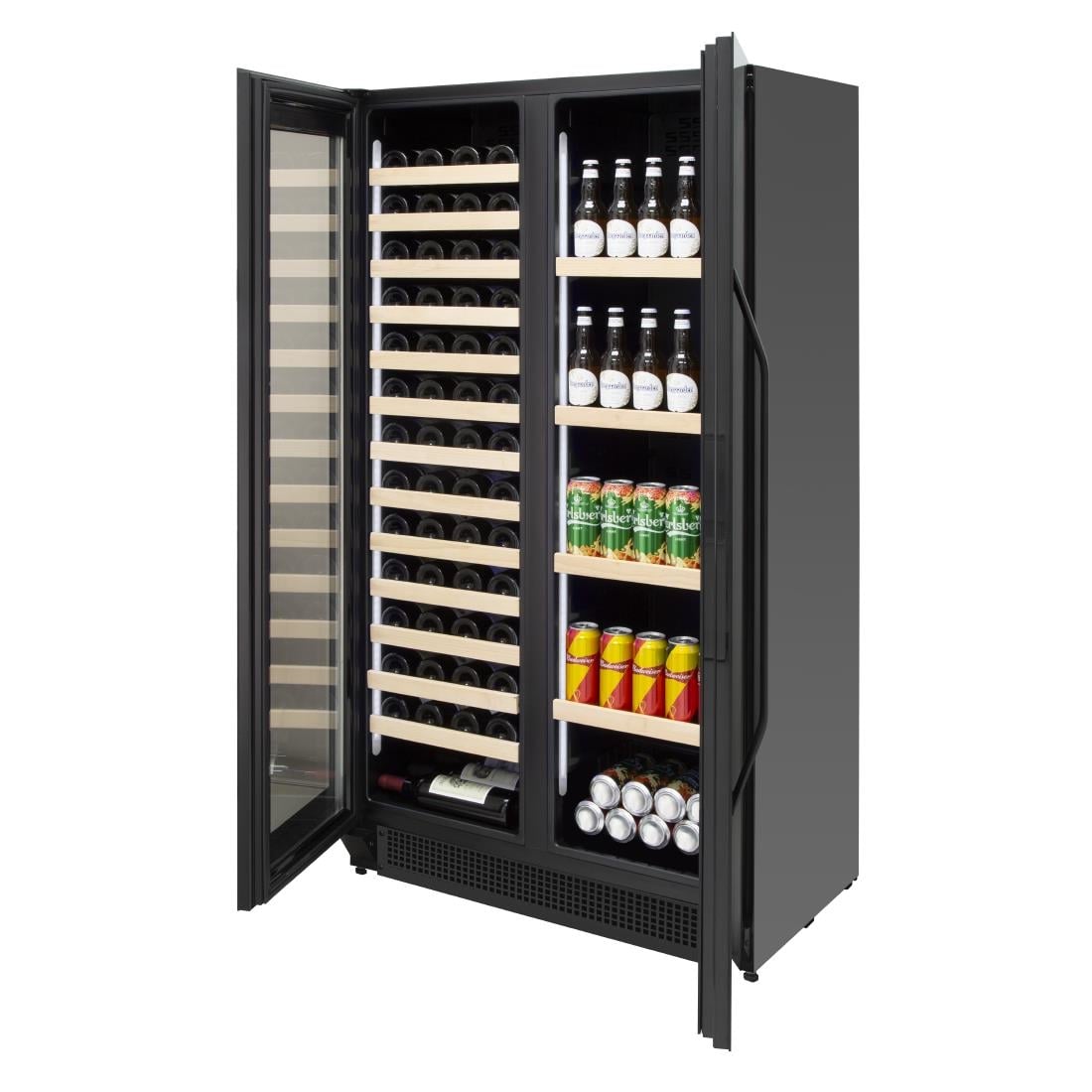 GL097 Polar G-Series Dubbele Deur Bier- En Wijnkoelkast