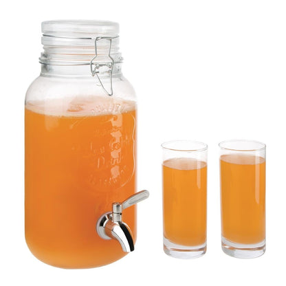 CN680 Olympia drankdispenser met tekst en klemdeksel 3,6Ltr