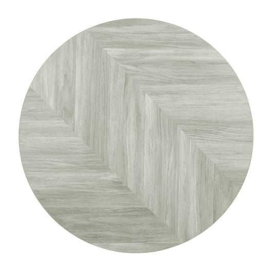 FU511 Bolero Voorgeboord Rond Tafelblad Chevron Design 600mm