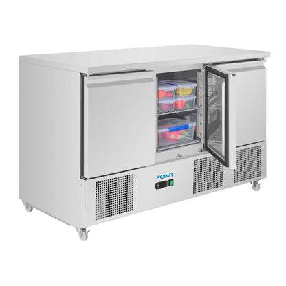 UA090 Polar U-Series Geventileerde 3-Deurs Saladette 400Ltr