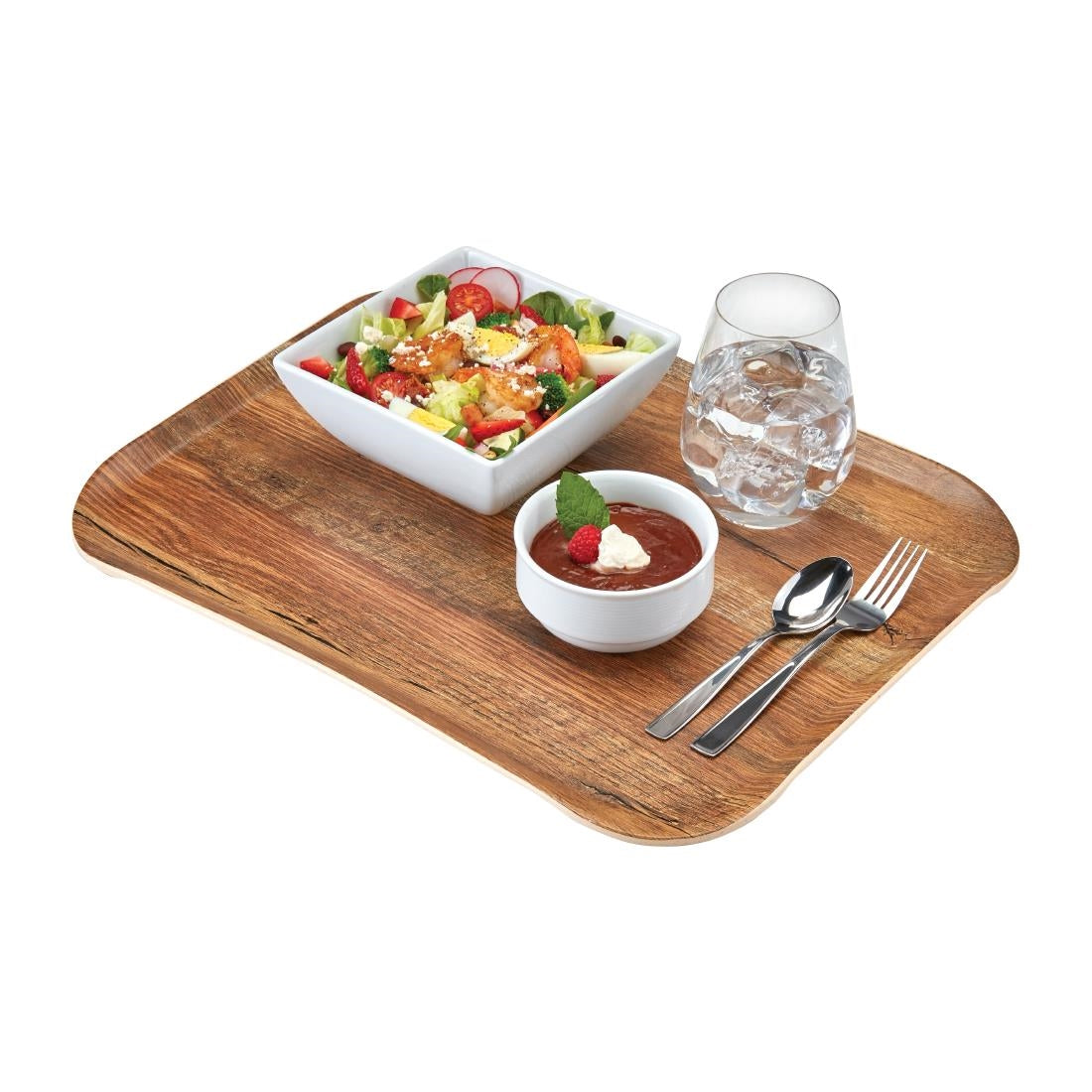 FE481 Cambro Versa Dienblad Houtnerf Bruin Eik 330 x 430mm