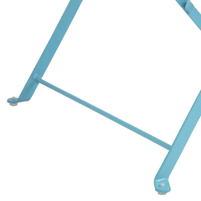 GK982 Bolero stalen opklapbare stoelen turquoise (2 stuks)