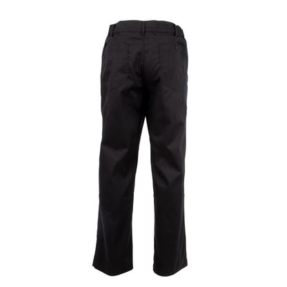 A674-L Chef Works Executive unisex koksbroek visgraat zwart L