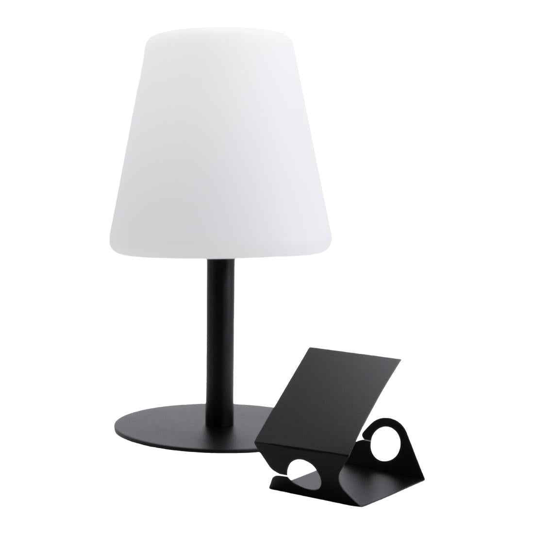 GR652 Securit Zwarte Tafellamp Michelle Incl 3 Bevestigbare Krijtbordlabels