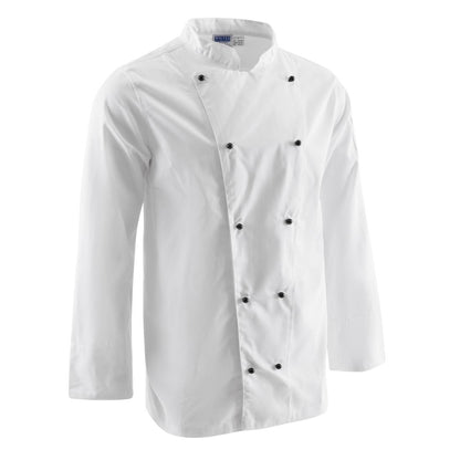 DL710-XXL Whites Chicago unisex koksbuis lange mouw wit XXL