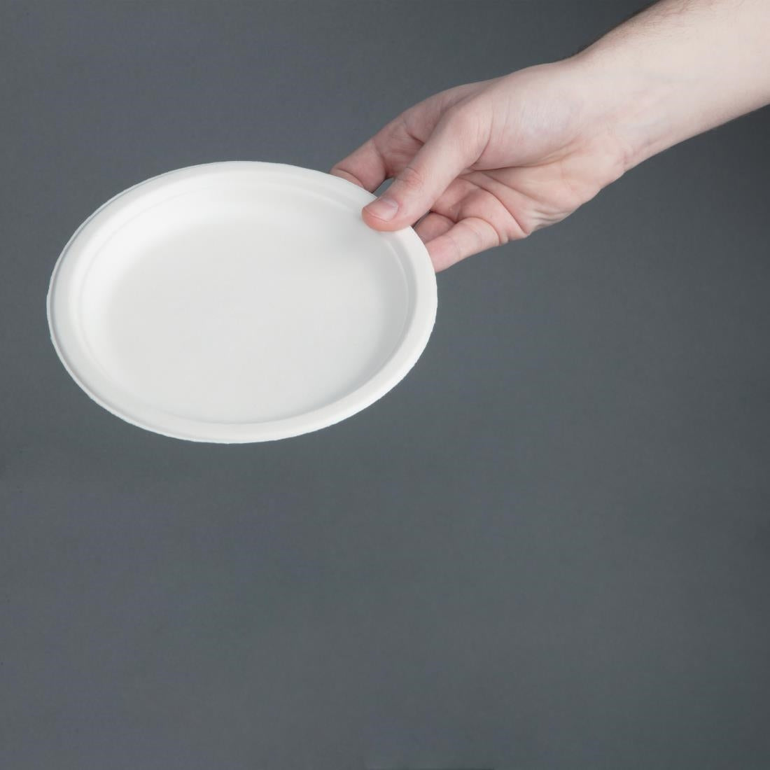 CW905 Fiesta Compostable composteerbare bagasse borden 17,9cm (50 stuks)