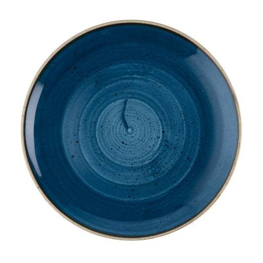 HR381 Churchill Stonecast Java Blue Evolve Coupe Bord 26cm (12 stuks)