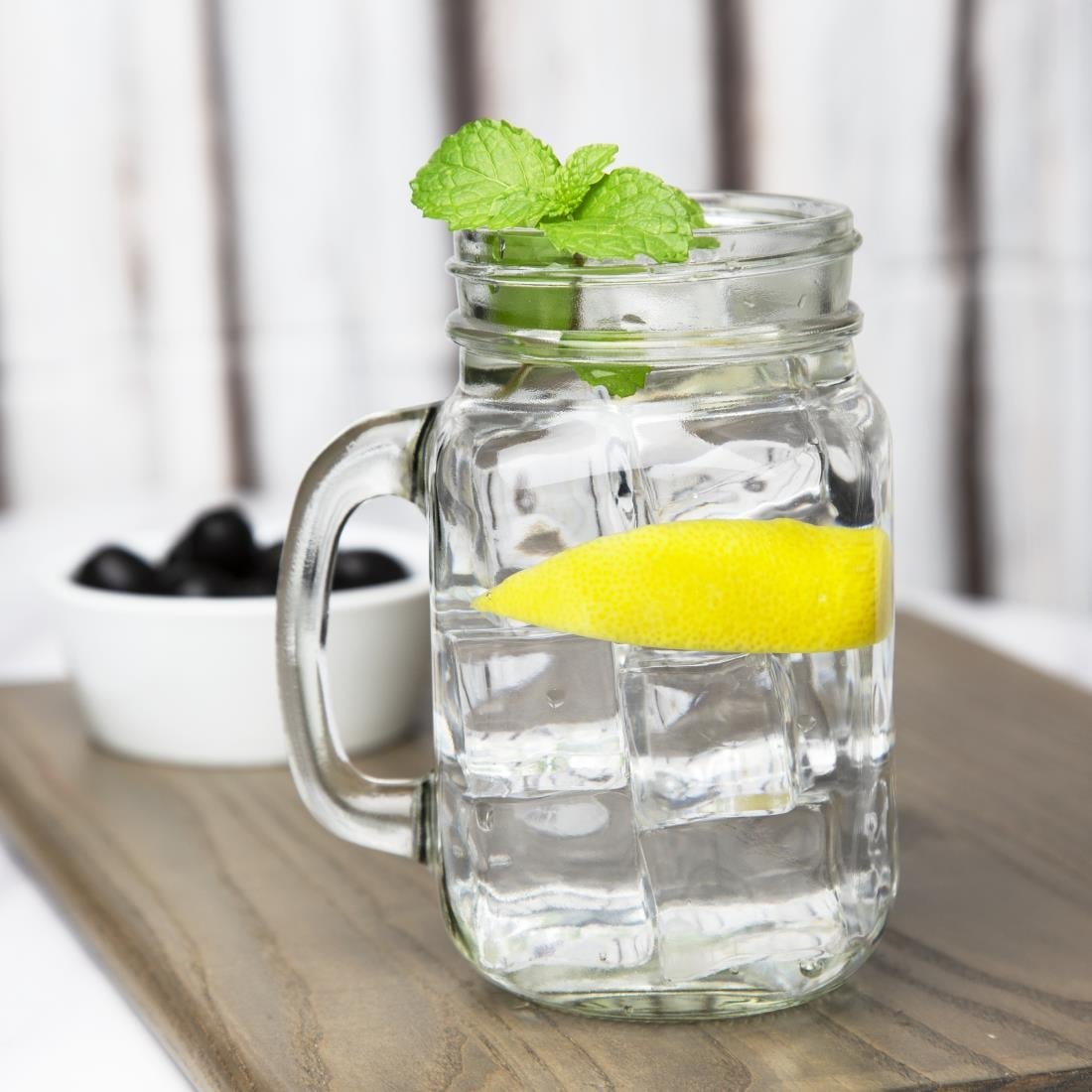 CE678 Olympia mason jar drinkglazen 450ml (12 stuks)