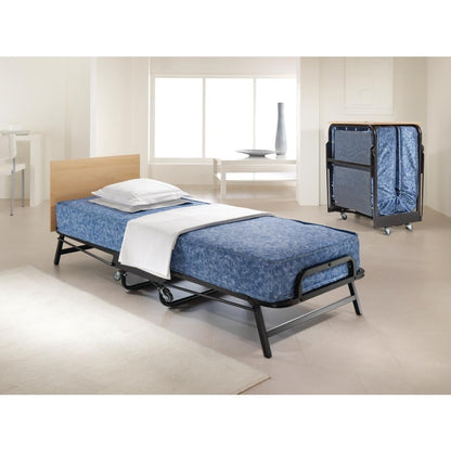 GR375 Jay-Be Contract eenpersoons opklapbed met waterbestendige matras zwart