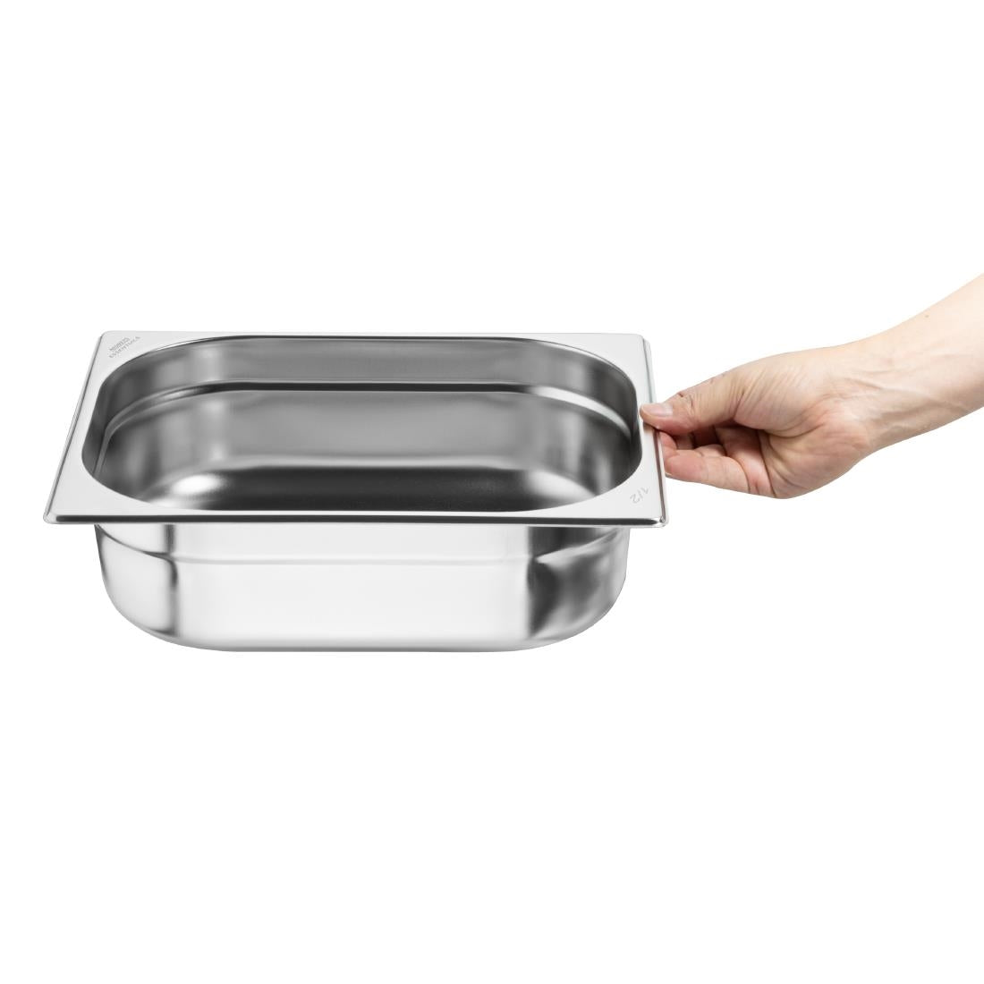JB372 Nisbets Essentials RVS 1/2 Gastronorm Bak 100mm (3 stuks)