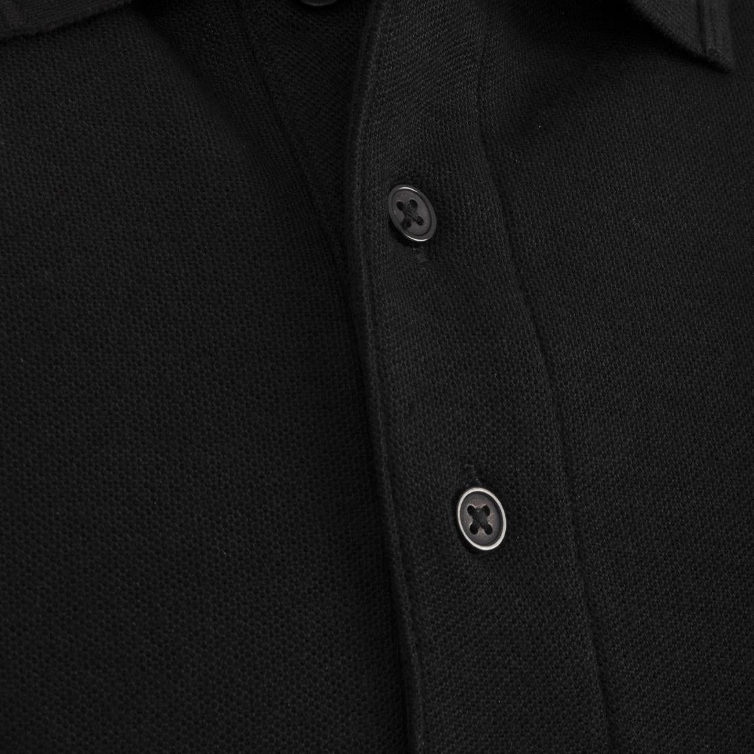 A735-M Unisex poloshirt zwart M