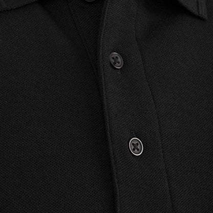 A735-M Unisex poloshirt zwart M