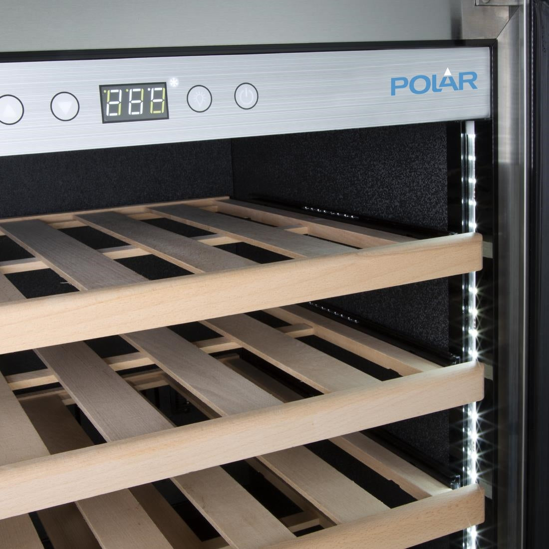 GM627 Polar G-Serie Roestvrij Stalen Wijnkoelkast 47 Flessen