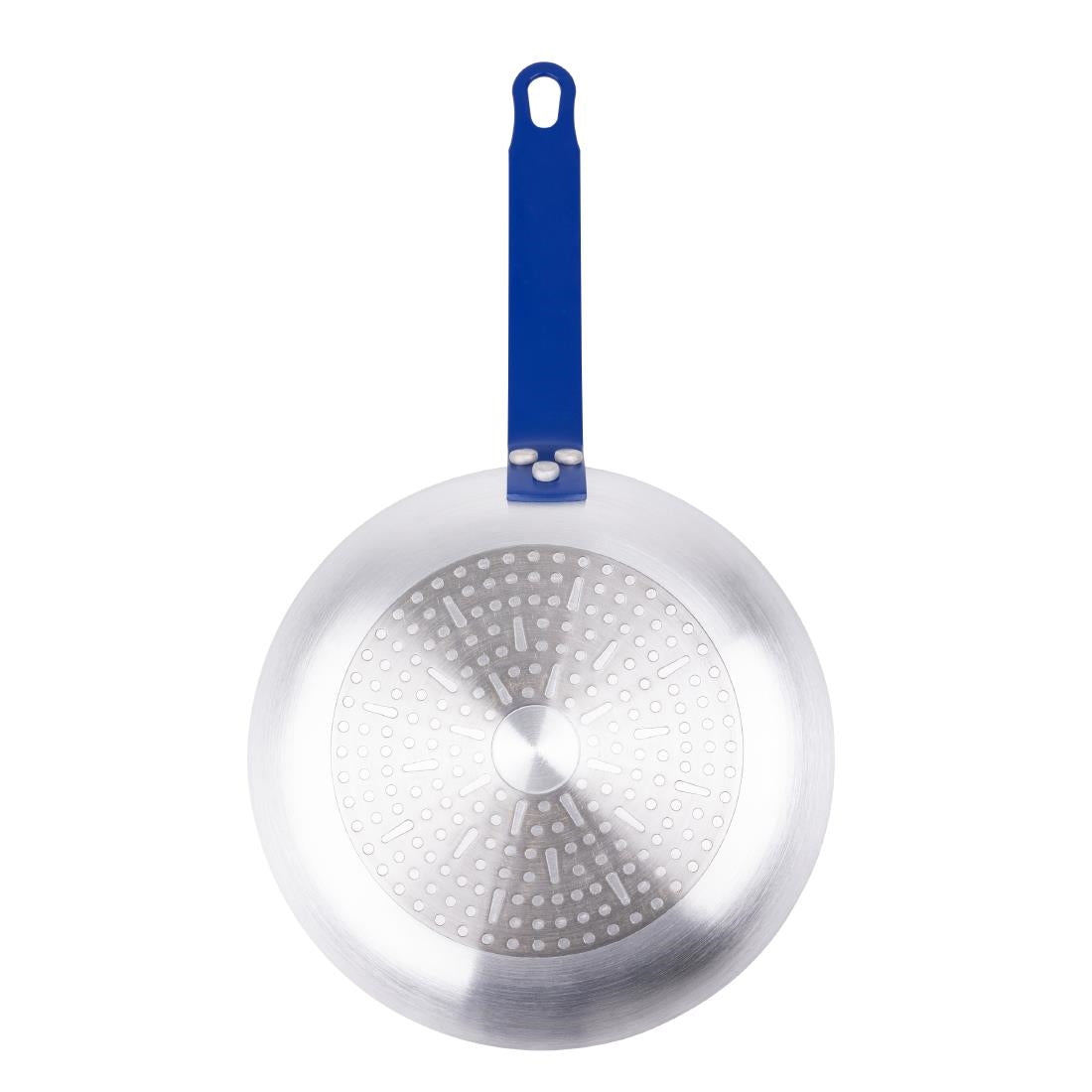 HT971 Hygiplas Aluminium Antiaanbak Teflon Platinum Plus Koekenpan met Blauwe Greep 24cm