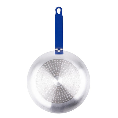 HT971 Hygiplas Aluminium Antiaanbak Teflon Platinum Plus Koekenpan met Blauwe Greep 24cm