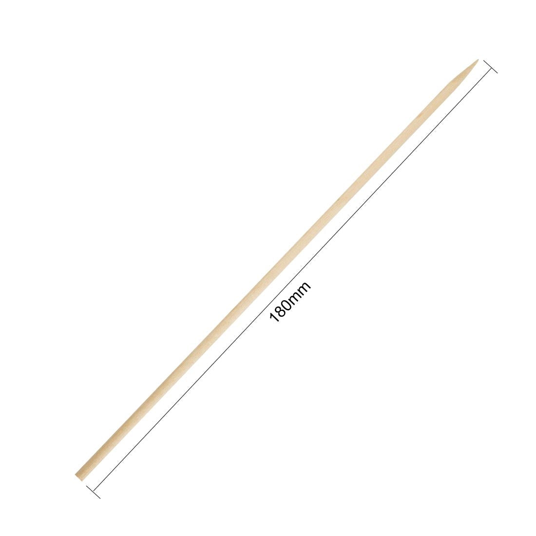 CD907 Fiesta Compostable biologisch afbreekbare houten prikkers 18cm (200 stuks)