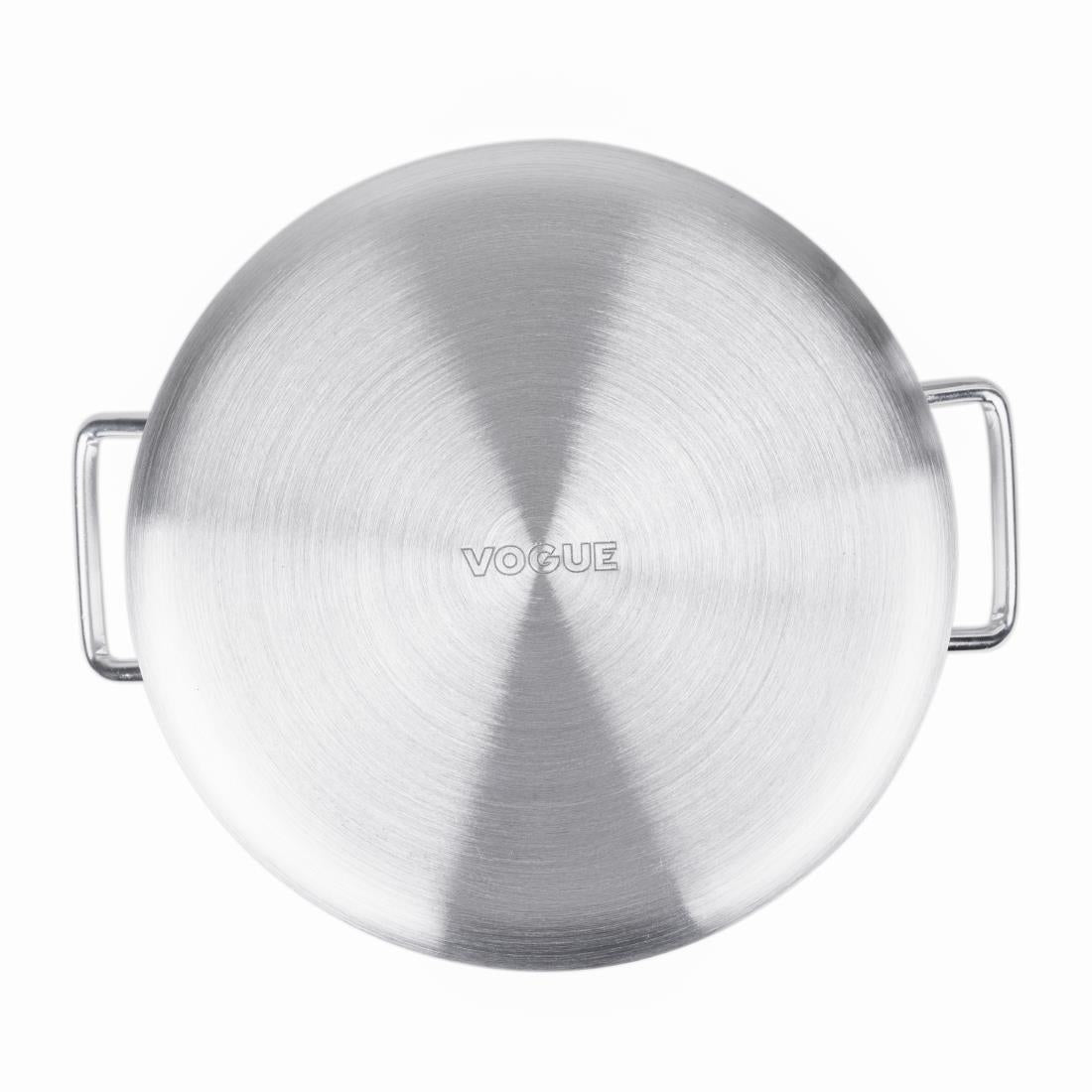 K645 Vogue aluminium pan met au bain marie inzet 10Ltr