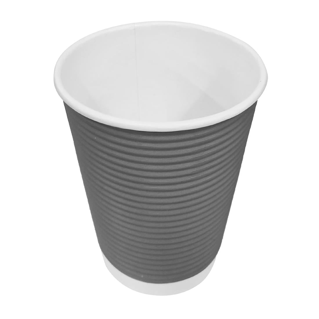 GP430 Fiesta Recyclable koffiebekers ribbelwand blauwgrijs 225ml (25 stuks)