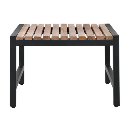 DK904 Bolero Lage Barkrukken Van Staal En Acacia (4 Stuks)