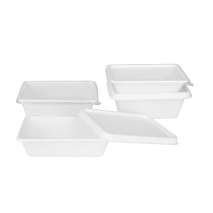 HW033 Fiesta Composteerbare Suikerriet Voedselcontainer 500ml (100 stuks)