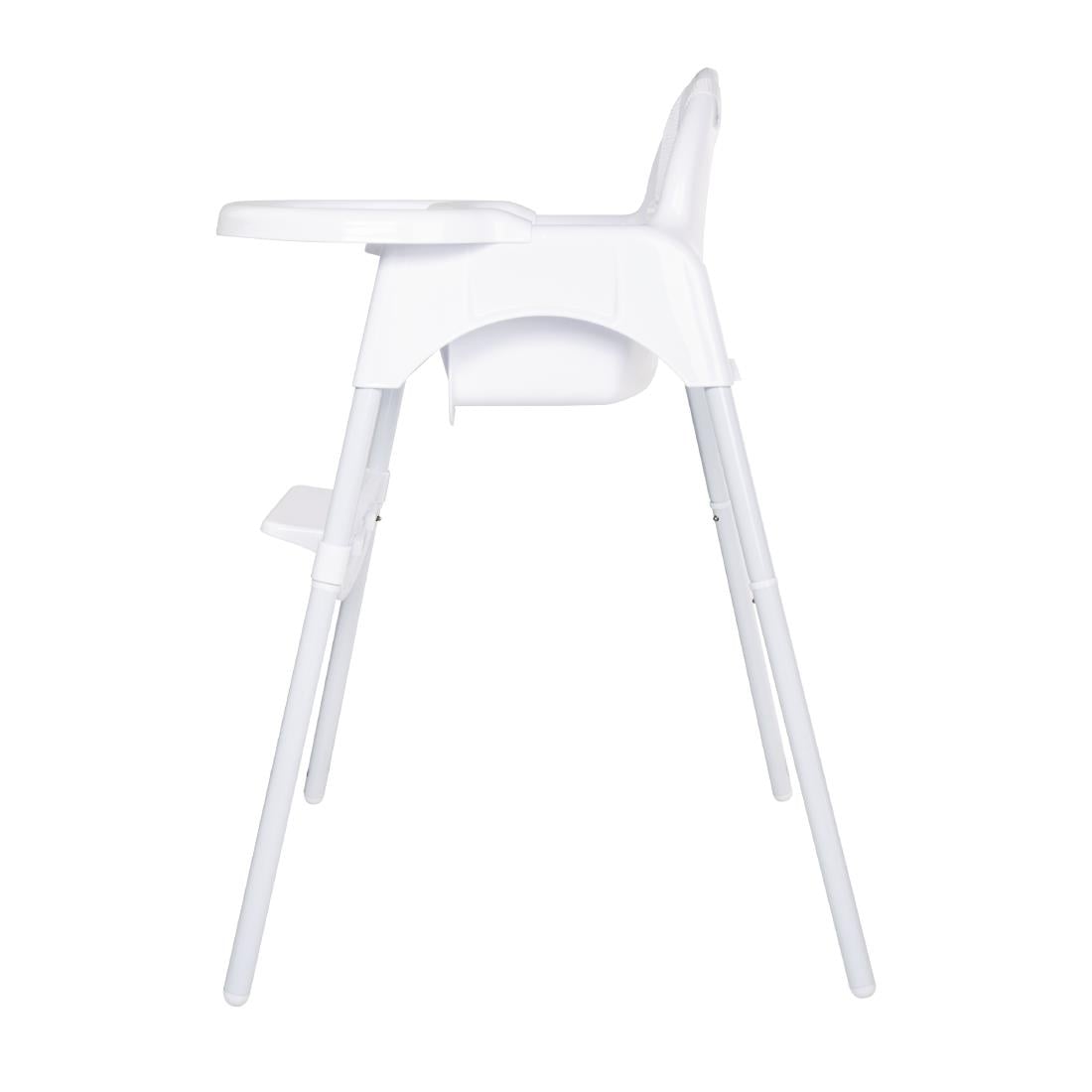 CY599 Bolero RVS & polypropyleen kinderstoel wit