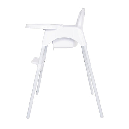 CY599 Bolero RVS & polypropyleen kinderstoel wit