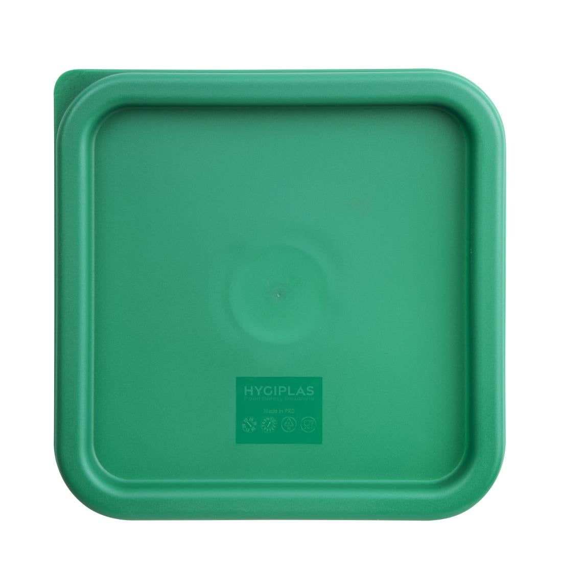 CF047 Hygiplas vierkant deksel groen medium