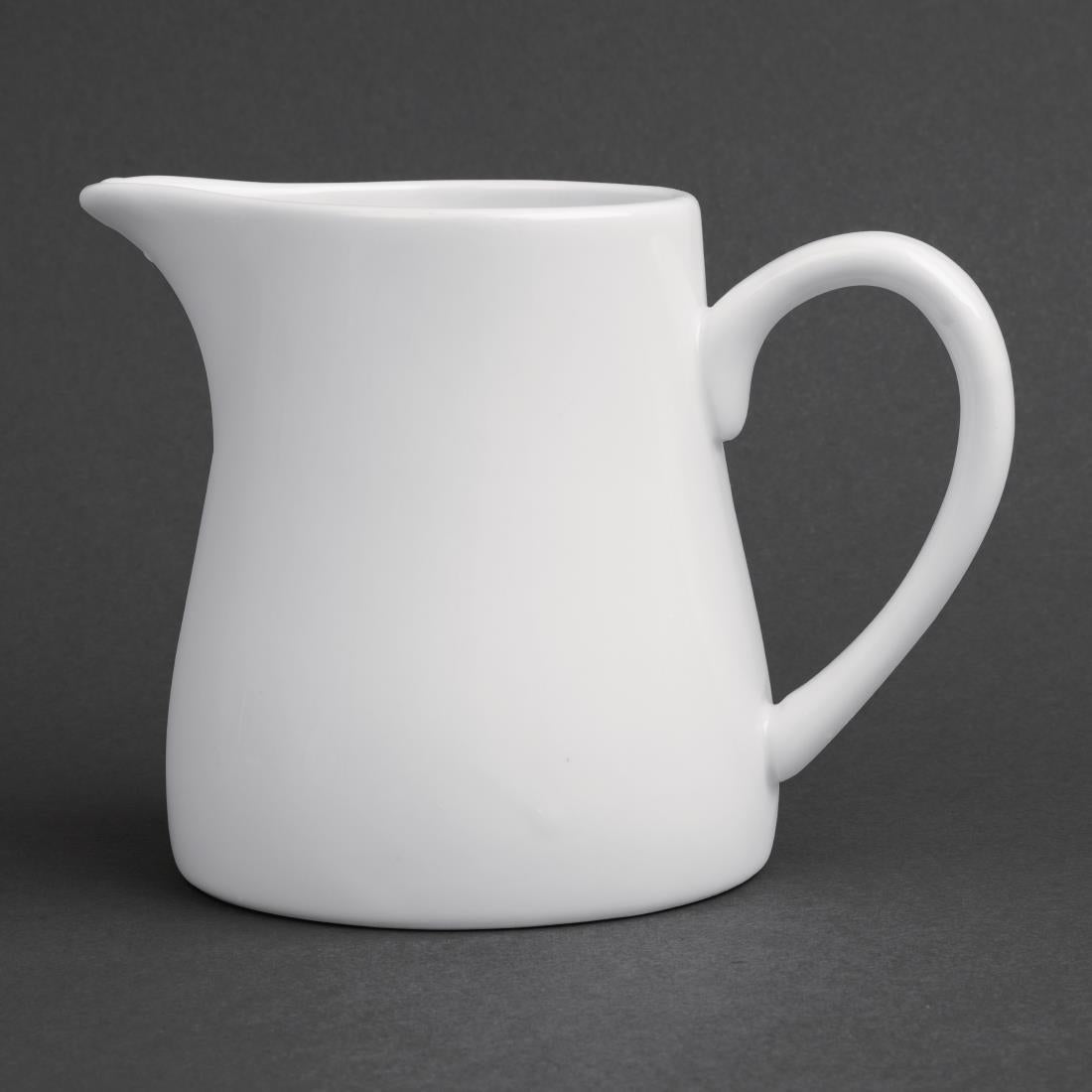 U821 Olympia Whiteware melkkannetjes met handvat 30,5cl (6 stuks)