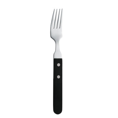 H002 Amefa steakvork met zwart heft (12 stuks)