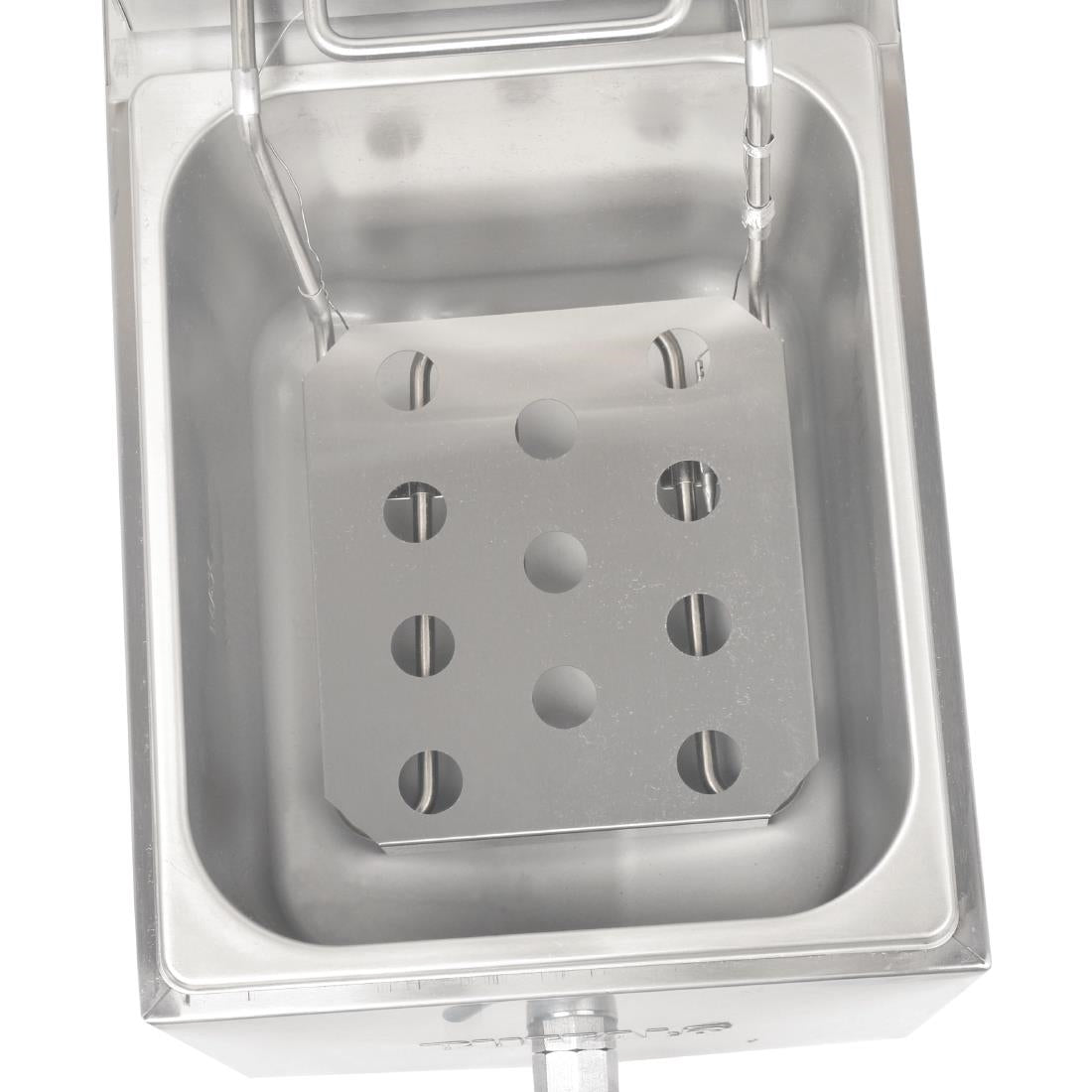 FC374 Buffalo enkelvoudige tank enkele mand 8ltr aanrecht friteuse met timer 2.9kw