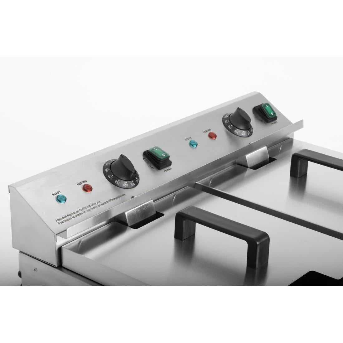 CT012 Buffalo dubbele inductie friteuse 2x 3000W